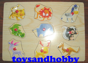 JIG15 - FUNKY ZOO WOODEN PUZZLE