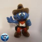 20122 - Cowboy Smurf, brown rope