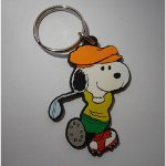 keyfob102 - Snoopy Golfer Keyfob
